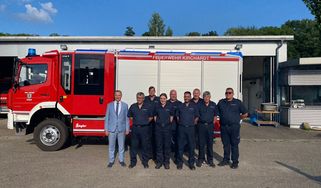 Übergabe des neuen Feuerwehrfahrzeugs (HLF 10)