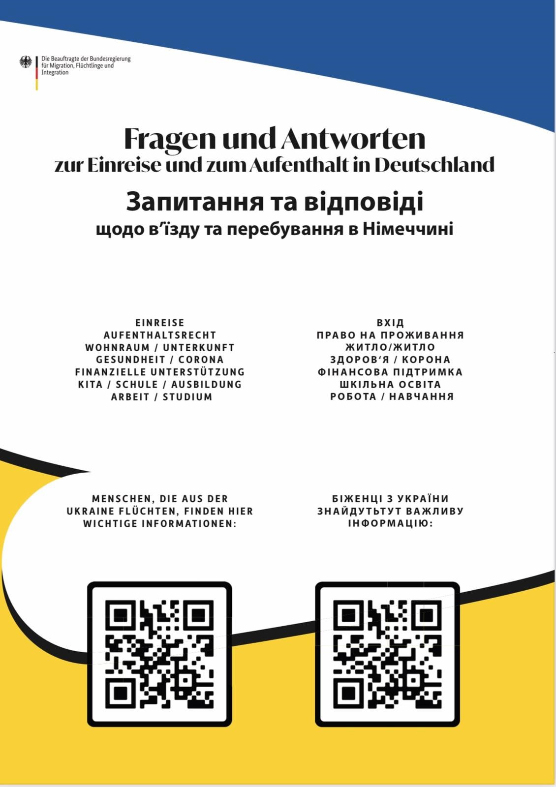  Plakat in ukrainischer Sprache - das Bild wird mit Klick vergrößert 