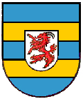  Wappen Bockschaft - in Blau zwei goldene Balken. In silbernem Herzschild ein aufgerichteter, schwarzbewehrter Bock 