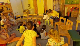 Vorlesen im Kindergarten Birkenbach