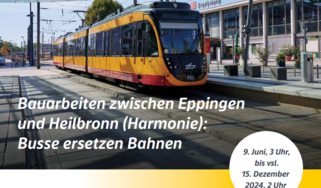 Bauarbeiten der Bahn zwischen Eppingen und Heilbronn